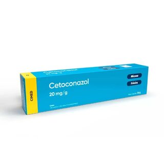 Cetoconazol Cimed 20mg/g, bisnaga com 30g de creme