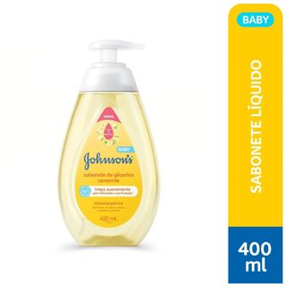 Sabonete Líquido de Glicerina Johnson's Baby Camomila Cabeça aos Pés, 400mL