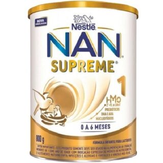Fórmula Infantil NAN Supreme 1 - 0 a 6 meses, lata com 800g