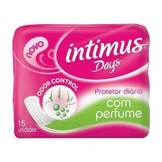 Protetor Diário Intimus Days com perfume, sem abas com 15 unidades