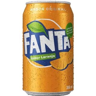 Refrigerante Fanta Laranja lata, 1 unidade com 350mL