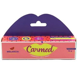 Hidratante Labial Carmed melancia, incolor, 1 unidade com 10g