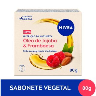 Sabonete Vegetal em Barra Nivea Nutrição da Natureza Óleo de Jojoba & Framboesa 80g