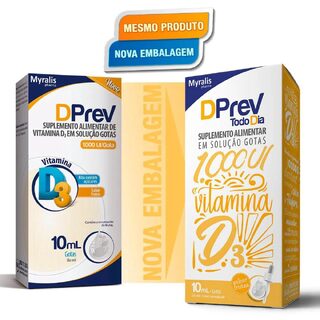 Vitamina D 1.000UI DPrev Todo Dia Frutas Gotas 10mL