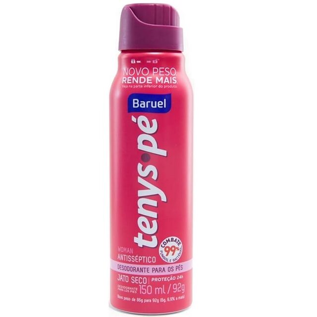 Desodorante para Pés Tenys Pé Woman Jato Seco aerossol, 86g