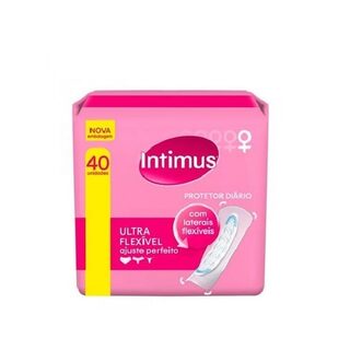 Protetor Diário Intimus Days ultra flexível, pacote com 40 unidades