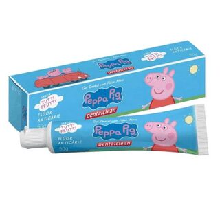 Gel Dental Dentalclean Peppa Pig com flúor, tutti-frutti com 50g