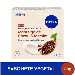 Sabonete Vegetal em Barra Nivea Nutrição da Natureza Manteiga De Cacau & Jasmim 80g