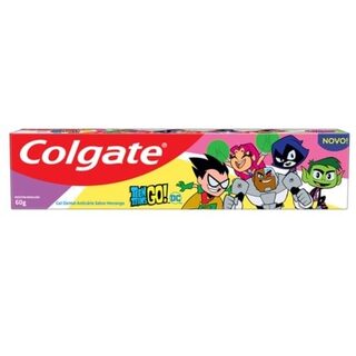 Gel Dental Anticárie Infantil Colgate Teen Titans Go! morango, 1 unidade com 60g