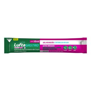 LuftaGastro Dupla Ação Menta, 1 sachê com 10mL