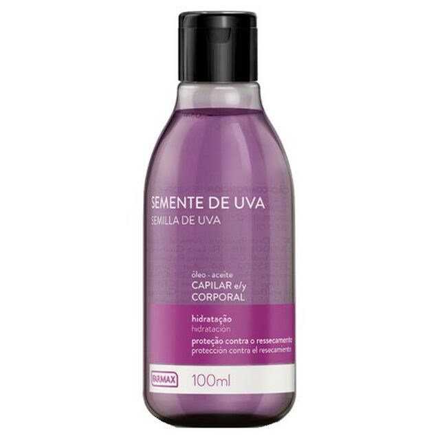 Óleo Capilar e Corporal Farmax Semente de Uva, 100mL