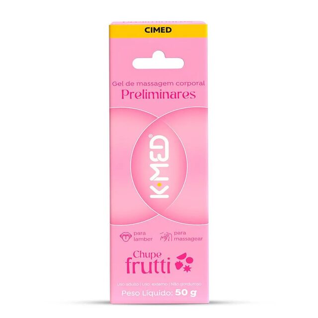 Gel de Massagem Corporal Preliminares K-Med Chupe Frutti 50g