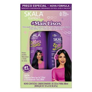 Kit Skala Mais Lisos Shampoo 325mL + Condicionador 200mL