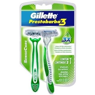 Aparelho para Barbear Gillette Prestobarba 3 Sense Care 2 unidades