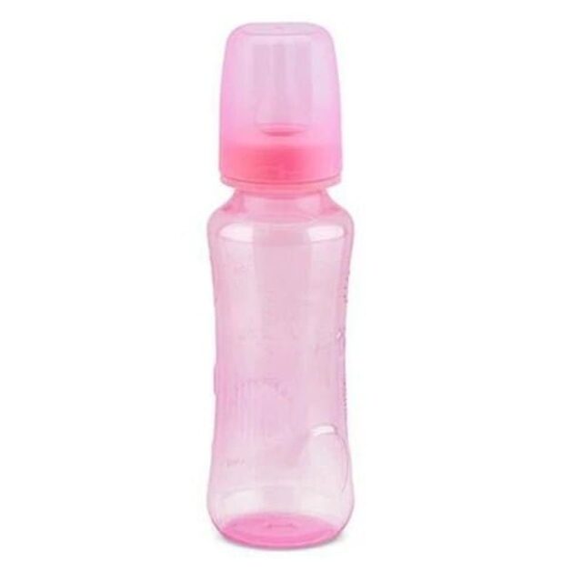 Mamadeira Petita 6+ meses, rosa com capacidade de 240mL