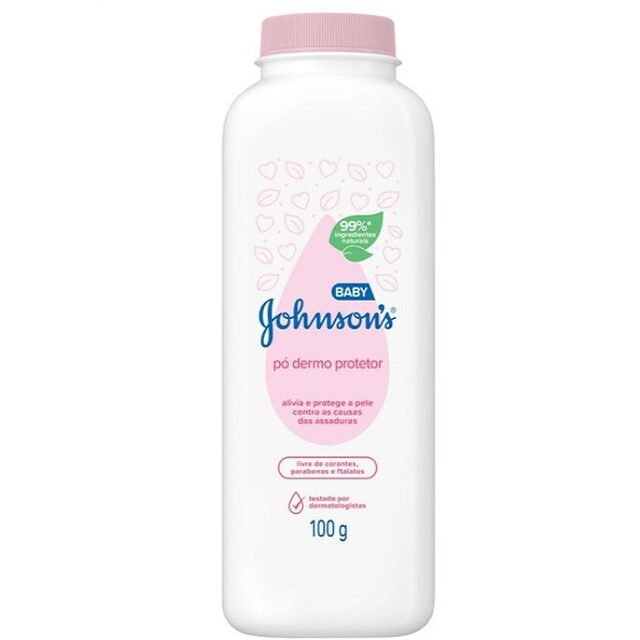 Pó Dermo Protetor Johnson's Baby, frasco com 100g