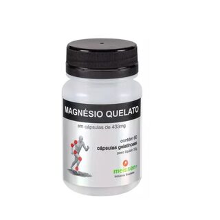 Magnésio Quelato Meissen 433mg, frasco com 60 cápsulas
