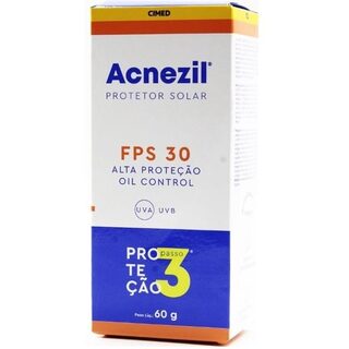 Protetor Solar Facial Acnezil Oil Control FPS 30, 60g