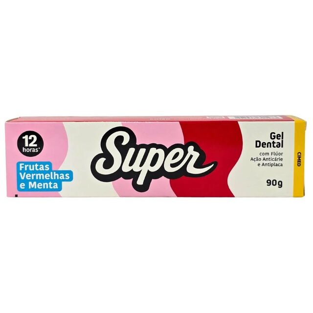 Gel Dental Frutas Vermelhas e Menta Super Cimed 90G