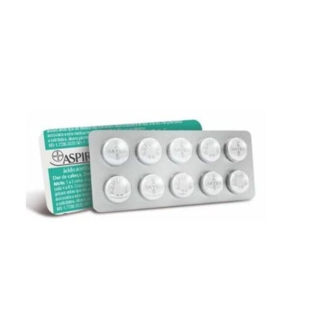 Aspirina 500mg, blíster com 10 comprimidos