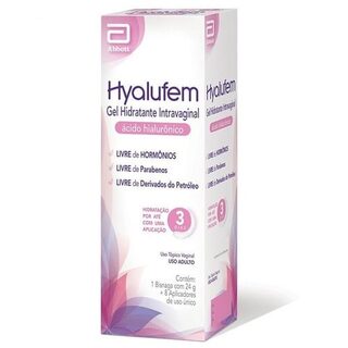 Hyalufem 5mg/g, bisnaga com 24g de gel
