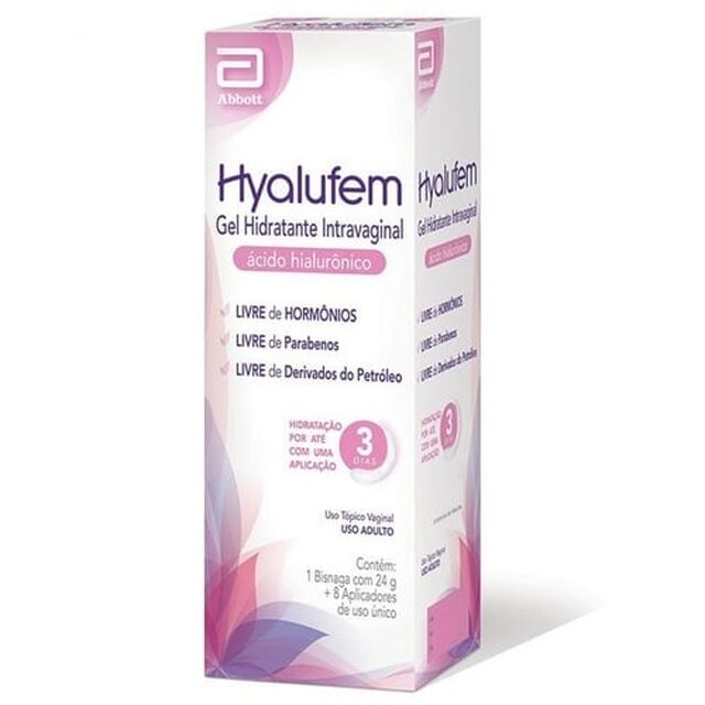 Hyalufem 5mg/g, bisnaga com 24g de gel