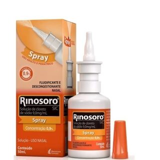 Rinosoro SIC 9mg/mL, frasco com 50mL de solução de uso nasal