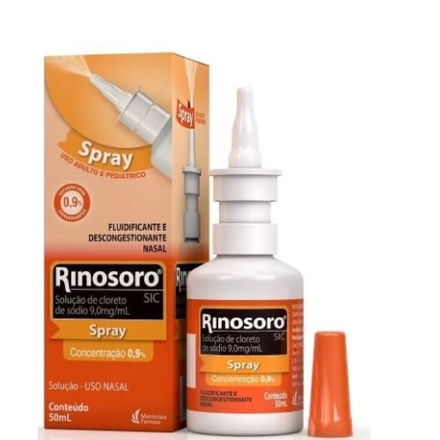 Rinosoro SIC 9mg/mL, frasco com 50mL de solução de uso nasal