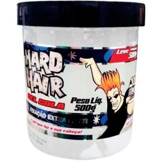Gel Fixador Capilar Hard Hair extraforte, pote com 500g