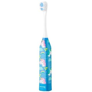 Escova Dental Elétrica Infantil Multilaser Saúde Kids Health Pro 3+ anos, unicórnio, 1 unidade + refil, 1 unidade, ref.HC081