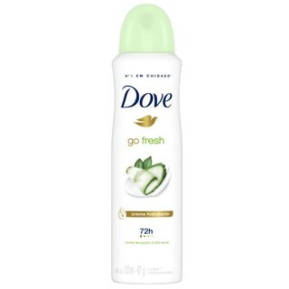 Desodorante Antitranspirante Dove Go Fresh Pepino e Chá Verde aerossol, 1 unidade com 150mL