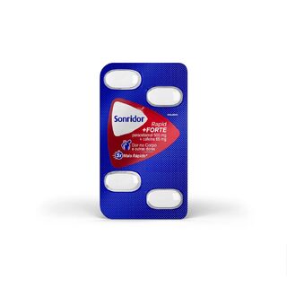 Sonridor Rapid + Forte Paracetamol 500mg + Cafeína 65mg 4 comprimidos