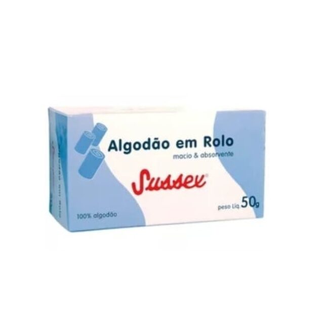 Algodão Sussex caixa, rolo com 50g