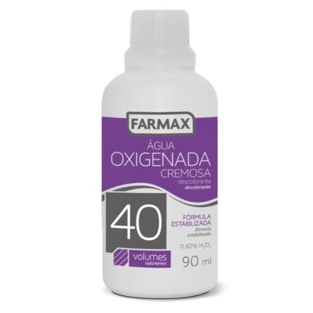 Água Oxigenada Cremosa Farmax 40 volumes com 90mL