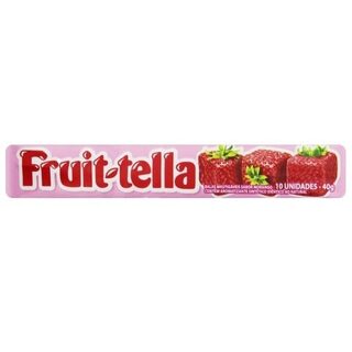 Bala Mastigável Fruit-tella morango com 40g