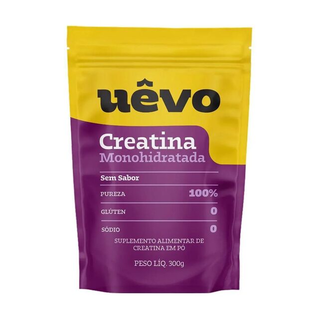 Creatina Monohidratada Uêvo sem sabor, 300g