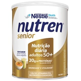 Suplemento Alimentar Nestlé Nutren Senior 50+ sem sabor, lata com 370g