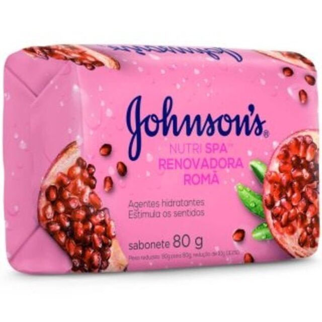 Sabonete Johnson's Nutri SPA romã, barra, 1 unidade com 80g