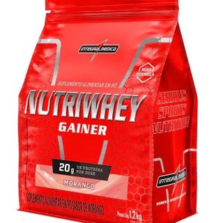 Nutri Whey Gainer Integralmédica Morango, 1,2kg