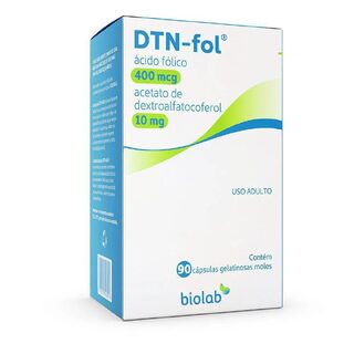 Ácido Fólico + Vitamina E DTN-Fol para Gestantes 90 cápsulas