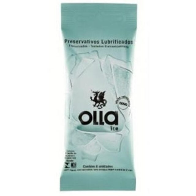 Preservativo Olla bolso, ice, pacote com 6 unidades