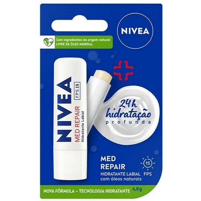 Protetor Labial Nivea Med Protection FPS 15, 4,8g