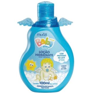 Loção Hidratante Muriel Baby frasco azul com 100mL