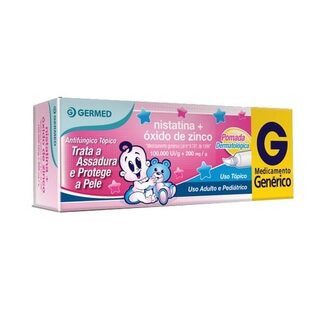 Nistatina + Óxido de Zinco Germed Pharma 100.000UI/g, bisnaga com 60g de pomada