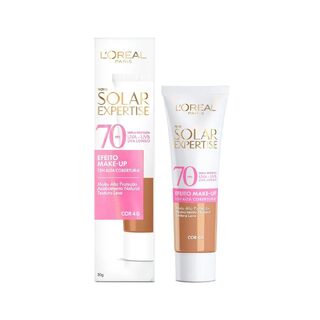 Protetor Solar Facial L'Oréal Paris Solar Expertise Efeito Make Up FPS 70 Cor 4.0, 30g