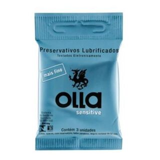 Preservativo Olla sensitive, pacote com 3 unidades