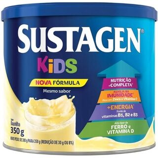 Complemento Alimentar Sustagen Kids baunilha, lata, 1 unidade com 380g