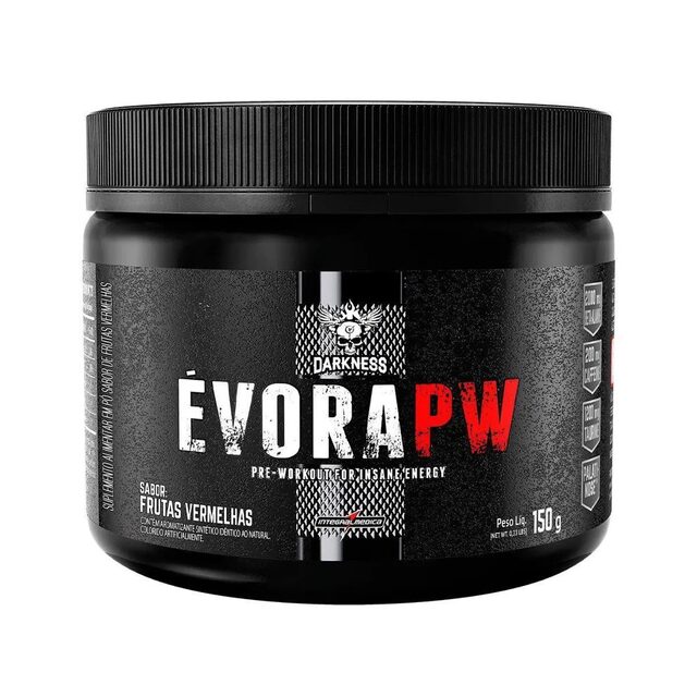 Pré-Treino Integralmédica Évora PW Darkness Frutas Vermelhas, 150g
