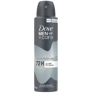Desodorante Antitranspirante Masculino Dove Men + Care Sem Perfume aerossol, 1 unidade com 150mL