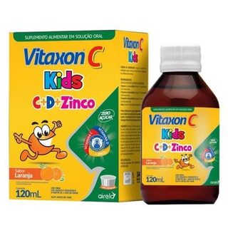 Vitaxon C Kids sabor laranja, frasco com 120mL